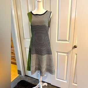 EUC lime…black …white stripe dress.. heavy knit quality.  Worn once. Size M
